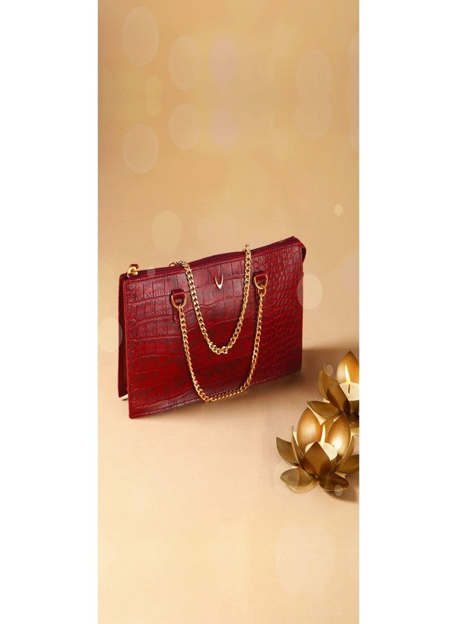 هاي ديزاين حقيبة يد جلدية من هايدساين - حمراء - Image 3